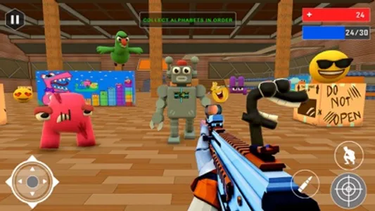 Alphabet Gun Shooting Games 3D screenshot 1