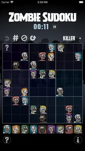 Zombie Sudoku screenshot 2