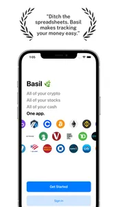 Stock & Crypto Tracker: Basil screenshot 0