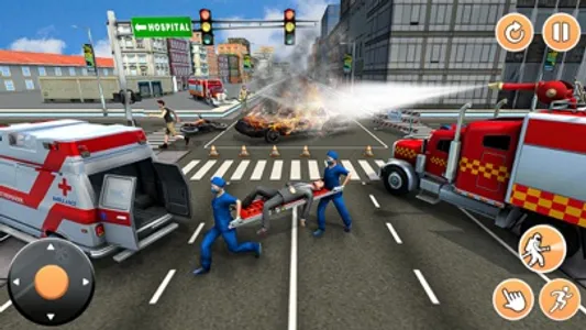 Fire Truck Rescue Emergency 3D screenshot 3