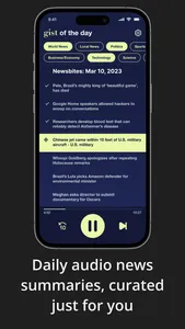 gist: Audio News Summaries screenshot 0