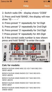 RADIO CODE for SUZUKI IGNIS screenshot 1