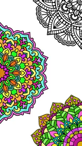 Mandala Color by Number Book screenshot 4