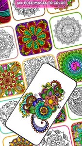 Mandala Color by Number Book screenshot 5