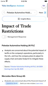 McKinsey Value Intelligence screenshot 2