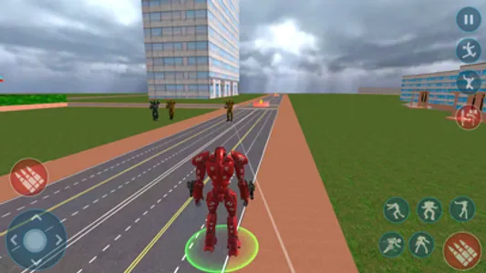 Flying Robot Shooting Games screenshot 0