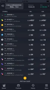 Pro trading app screenshot 1