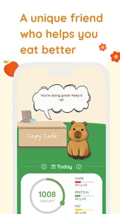 Capy Diet: Fun Calorie Counter screenshot 1