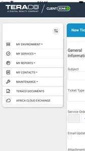 Teraco ClientZone screenshot 1