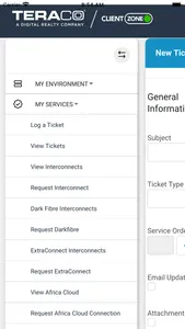 Teraco ClientZone screenshot 2