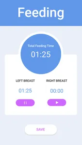 Breastfeeding Tracker & Timer screenshot 1