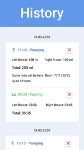 Breastfeeding Tracker & Timer screenshot 3