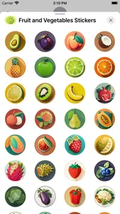 Fruit and Vegetables Sticker screenshot 0