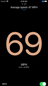 SpeedoMeter: Simple with GPS screenshot 0