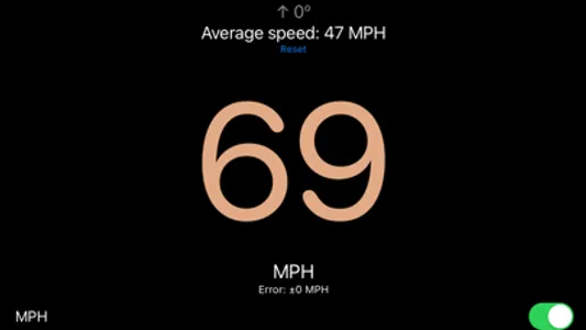 SpeedoMeter: Simple with GPS screenshot 1