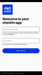 Digitevent check-in screenshot 0