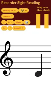 Recorder Sight Reading screenshot 0