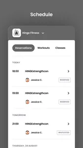 Hinge Fitness screenshot 2