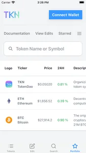 TKN - Decentralized Token Data screenshot 0