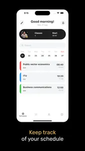 Studuck - Class schedule screenshot 1