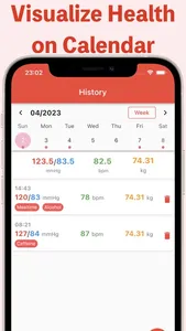 Blood Pressure Tracker - App screenshot 1