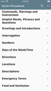 Syrian Phrasebook screenshot 3