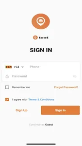 TasteE - Food Delivery screenshot 0