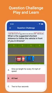 AZ MVD Permit Practice Test screenshot 6