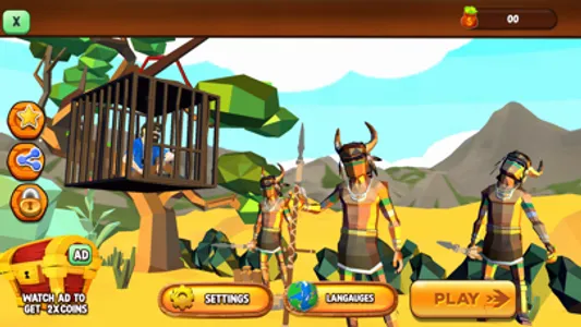 Jungle Escape: Jail Break Game screenshot 0