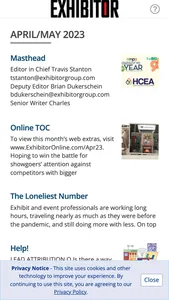 EXHIBITOR Magazine screenshot 1