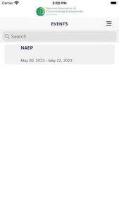 NAEP Events screenshot 1