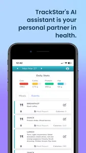 TrackStar AI Food Assistant screenshot 1