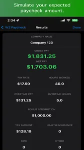 Paycheck Analysis - W2 1099 screenshot 1