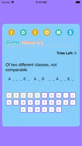 English Idiom Word Game screenshot 2