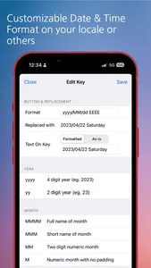 Date & Time Keyboard Pro screenshot 2