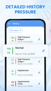 BMP: Blood Pressure Tracker screenshot 1