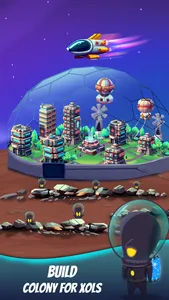 Space eXo Colony - Idle Tycoon screenshot 1