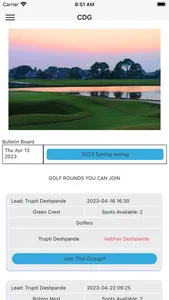 golfcomm screenshot 1