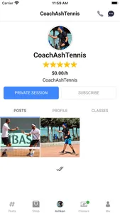 Coach Ash Tennis screenshot 1