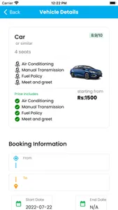 Spark Car Rental Nepal screenshot 2