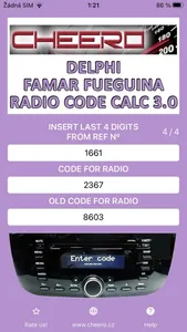 RADIO CODE for DELPHI FAMAR screenshot 0