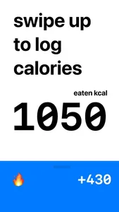 Swipe Calories – track easy screenshot 1