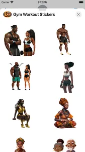 Gym Workout Stickers screenshot 1