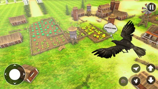 Amazing Crow Sim Bird Games screenshot 4