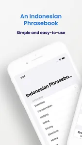 Indonesian Phrasebook (Travel) screenshot 0