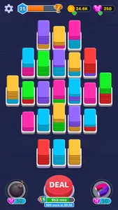 Card Shuffle: Color Sorting 3D screenshot 1