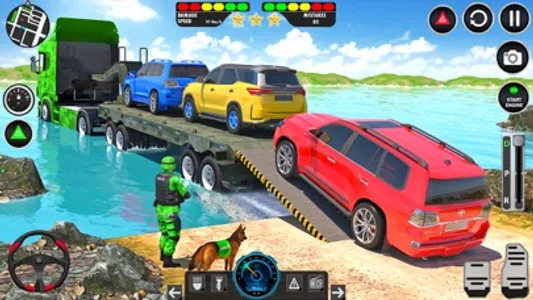 Army vehicle Transporter Games screenshot 0