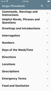 Kyrgyz Phrasebook screenshot 0