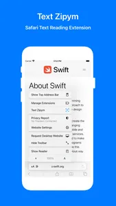 Text Zipym Reading Extension screenshot 0