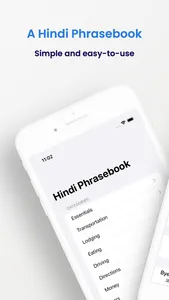 Hindi Phrasebook (Travel) screenshot 0